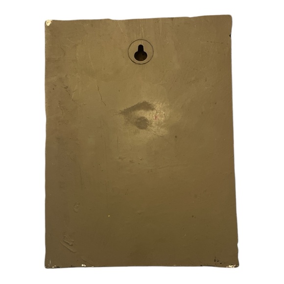 Vintage Shepherd Wall Plaque with Gold Accents - Picture 6 of 8